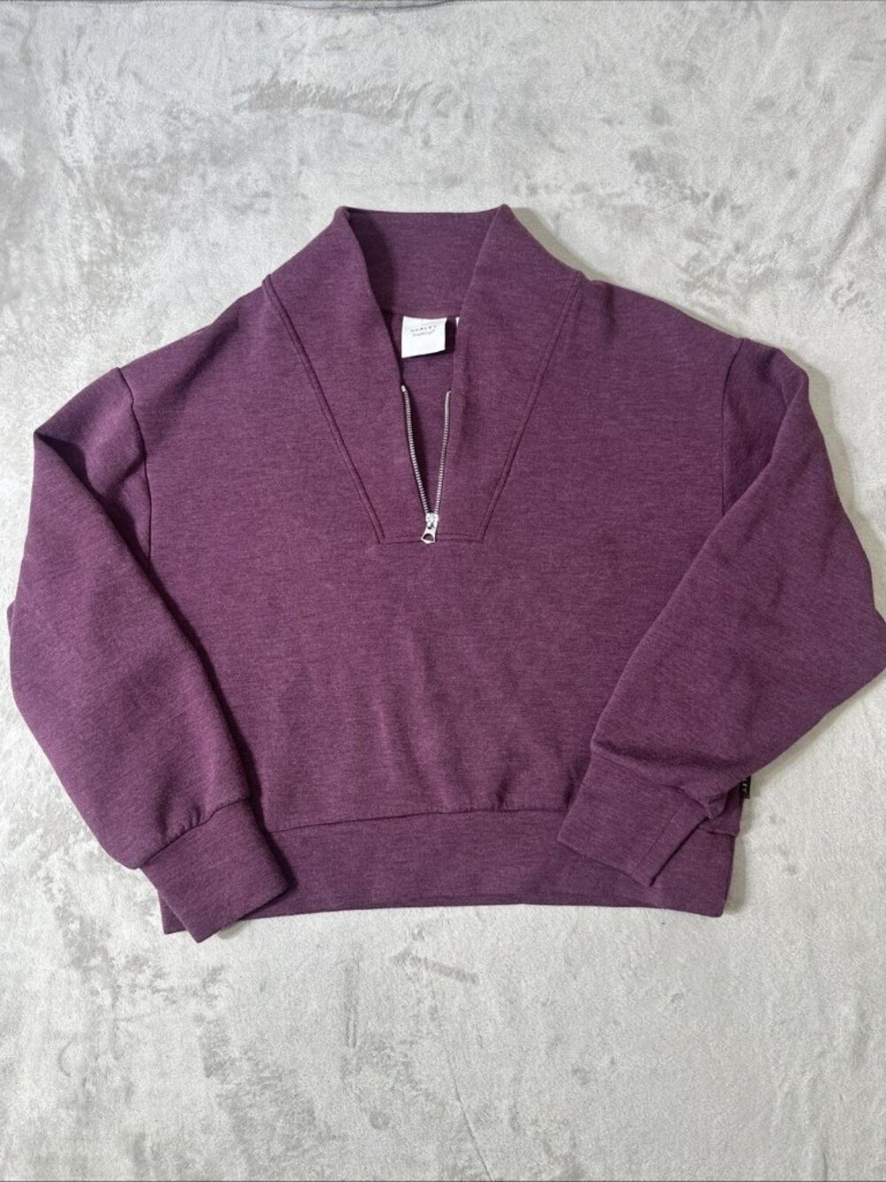 Varley maroon Half Zip Pullover Sweatshirt Womens Large Athleisure Lounge